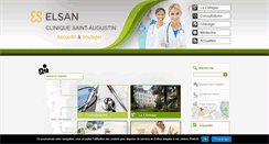Desktop Screenshot of cliniquesaintaugustin.fr