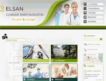 Tablet Screenshot of cliniquesaintaugustin.fr